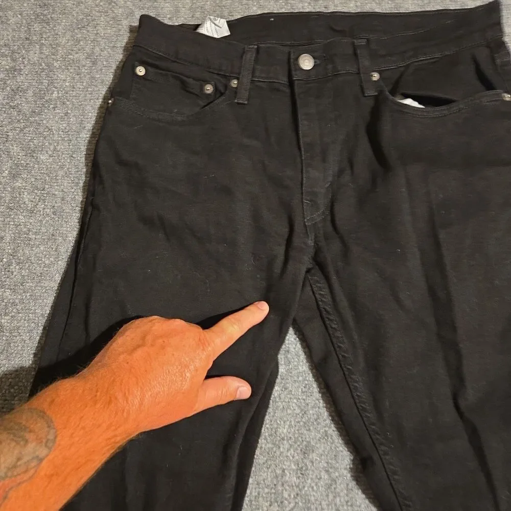 Levi's 559 Denim Jeans Men Size 32x30 Black Pants Relaxed Fit Straight Dark Wash